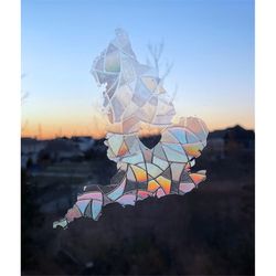 italy rainbow sun catcher pick your country suncatcher for windows, rainbow  decal, sun catcher sticker, rainbow window