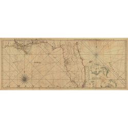 old florida map vintage map of florida 1775 florida state pirate ship style map bahamas  wall map coastal living map art