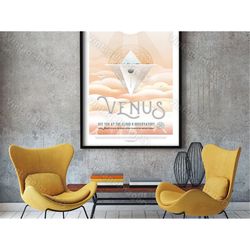 venus cloud 9 exoplanet 2016 nasa/jpl space art great gift idea for kids room space travel poster office, man cave, wall