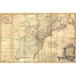 giant historic 1757 wall map of british french colonial map north america old map of new england coast restoration decor