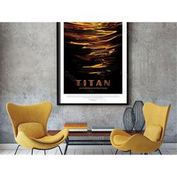 titan poster exoplanet 2016 nasa/jpl space travel poster space art great gift idea for kids room, office, man cave, wall