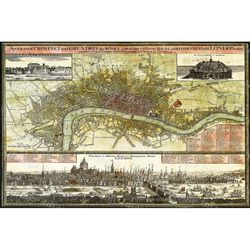 old london england map giant vintage historic london england 1740 old antique restoration style wall map decor fine art