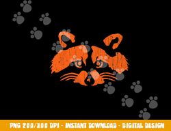 halloween trash panda bandit raccoon pumpkin jackolantern  png,sublimation copy