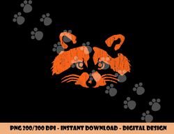 halloween trash panda bandit raccoon pumpkin jackolantern  png,sublimation copy