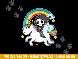 halloween unicorn costume grim reaper riding unicorn png, sublimation copy