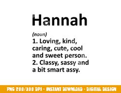 hannah definition personalized name funny birthday gift idea png, sublimation copy