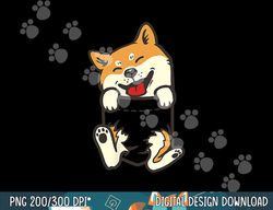 pocket shiba inu feet cute doge akita dog lover owner gift  png, sublimation copy