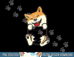 pocket shiba inu feet cute doge akita dog lover owner gift  png, sublimation copy