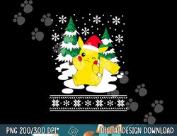 pokemon christmas merry pika  png, sublimation