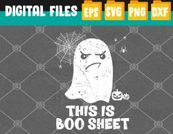 this is boo sheet g-host retro halloween svg, eps, png, dxf, digital download