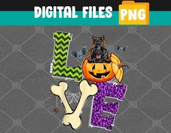 love scottish terrier pumpkin halloween png, digital download