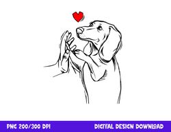 dachshund love cute weiner dog mom funny girls gift  png, sublimation copy