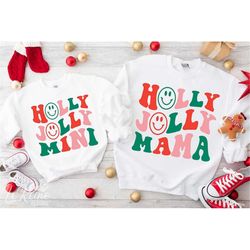 Holly Jolly Mama and Mini Svg, Merry mama svg, Merry mini svg, Christmas Matching Svg, Mom Svg,  Mommy and Me Svg, Chris