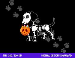 dachshund skeleton halloween happy pumpkin  png,sublimation copy