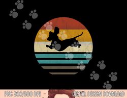 dachshund vintage silhouette 60s 70s retro grunge dog lover  png, sublimation copy