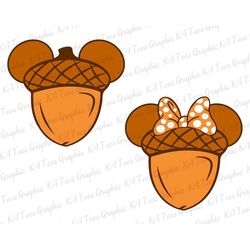 mouse head acorns svg bundle, thanksgiving day svg, fall vibes svg, autumn vibes svg, fall acorns svg, hello fall svg,