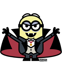 despicable me dracula halloween monster graphic png, sublimation copy