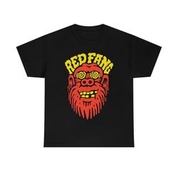 bigfoot logo red fang t-shirt