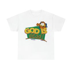 garfield god is dead t-shirt