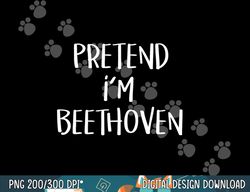 pretend i m beethoven costume funny music halloween party png, sublimation copy