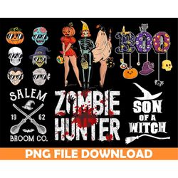 retro halloween png bundle, retro halloween png, retro halloween png, groovy sublimation png, trendy halloween png, spoo