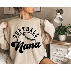 softball nana svg, softball svg, softball cut file, softball family svg png eps, silhouette, cricut