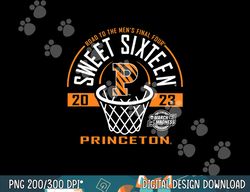 princeton tigers sweet 16 2023 basketball black  png, sublimation copy