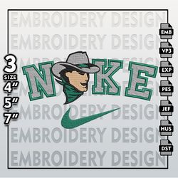 ncaa embroidery files, nike stetson hatters embroidery designs, machine embroidery files, ncaa stetson hatters