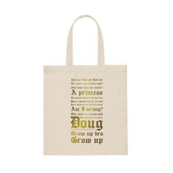 wicked witch of the east bro canvas tote bag