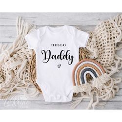 hello daddy svg, pregnancy announcement svg, svg, eps, png, cut file