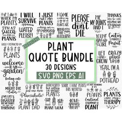 Plant Svg Bundle Plant Mom Svg Funny Plant Quote Svg Garden Quote