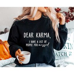 dear karma, i have a list of people you missed svg, karma quote svg, funny digital cut file, svg files for cricut, subli