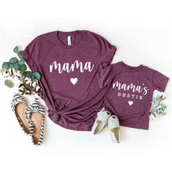 mama svg, mama's bestie svg, mommy and me svg, family shirts svg, mama's little bestie, valentine shirt svg png eps, cri