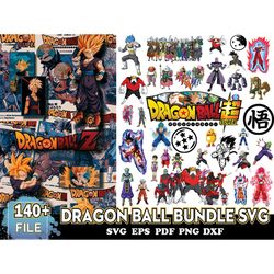 140 files dragon ball svg bundle, dragon ball z svg, goku png, dragon ball png, dragon ball z png, dragon ball logo