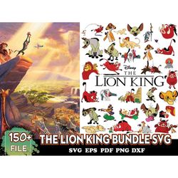 150 files the lion king svg bundle, lion king png, simba png, lion king logo png, lion king clipart, simba clipart