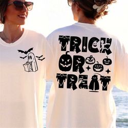 trick or treat svg png funny halloween bundle cute ghost halloween kids spooky fall autumn svg sublimation retro hallowe