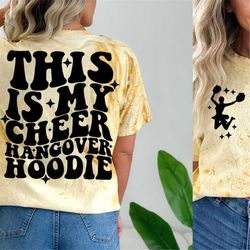 this is my cheer hangover hoodie svg, cheerleading svg, cheerleading png, trendy cheer svg, cheer hoodie svg, cheer svg,