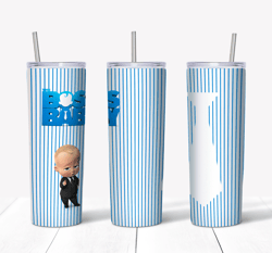 boss baby boy blue tumbler design, 20 oz skinny tumbler design, sublimation image, tumbler wrap, boss baby png