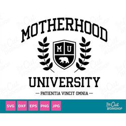 motherhood university mom mama mom life mother's day | svg clipart digital download sublimation cricut cut file png dxf