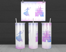 snow white not easy being a princess, princess tumbler wrap 20z skinny tumbler sublimation, instant download