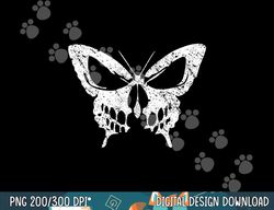 pumpkin face halloween graphic vintage butterfly skull png, sublimation copy