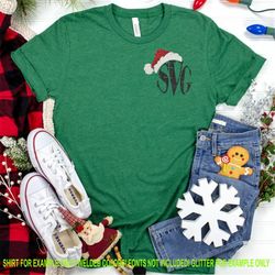 santa hat svg, santa hat monogram svg,santa hat svg,santa hat monogram,christmas,cut files, cricut svg, svg for mobile,