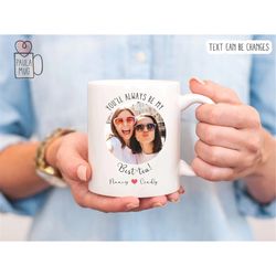 custom photo bestie mug, gift for best frend mug, riendship mug, best friend birthday gift, custom photo mug with friend