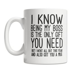 funny boss mug - employee boss gift idea - boss day gift mug - fun mug for boss - cool boss mug - great boss mug - offic