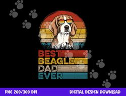 dog vintage best beagle dad ever fathers day puppy dog dad  png, sublimation copy