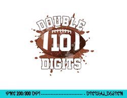 double digits birthday decorations boy 10 football 10th bday png, sublimation copy