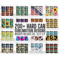 250 tall hard can cooler sublimation designs bundle, beer cozies, can cosies, stubby holders, can cooler template, metal