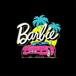 barbi - barbi malibu logo convertible png file instant download