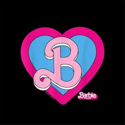 barbi the movie - heart crest png file instant download