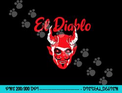 el diablo spanish devil with wings spooky halloween lucifer  png,sublimation copy